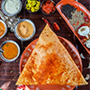 Garlic Masala Roast Dosa