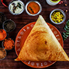 Ghee Roast Karam Podi Masala Dosa