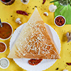 Schezwan Mushroom Cheese Plain Dosa