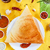 Schezwan Mushroom Plain Dosa